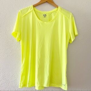C2 Sport Ladies'‎ Short Sleeve Performance Women’s Athletic Sport Tee XL Yellow